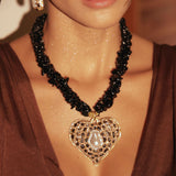 Nero Heart of Mare Necklace