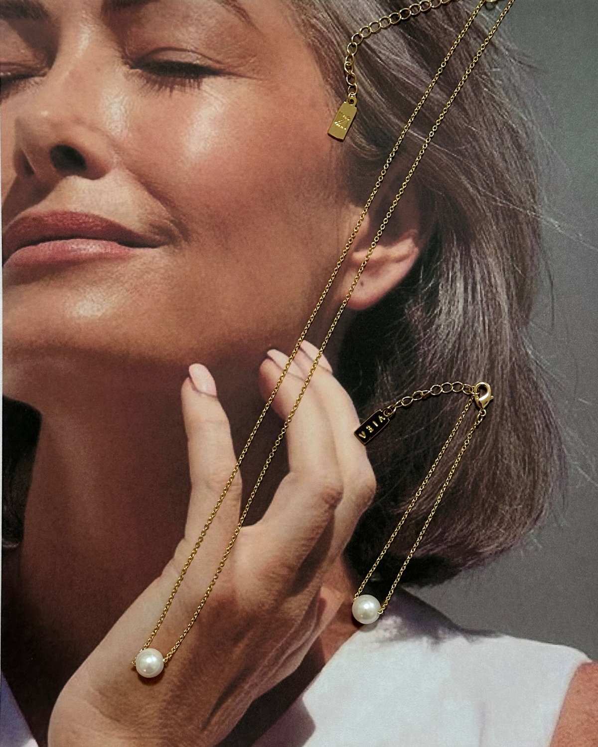 Ina Bracelet styled with Ina Necklace.