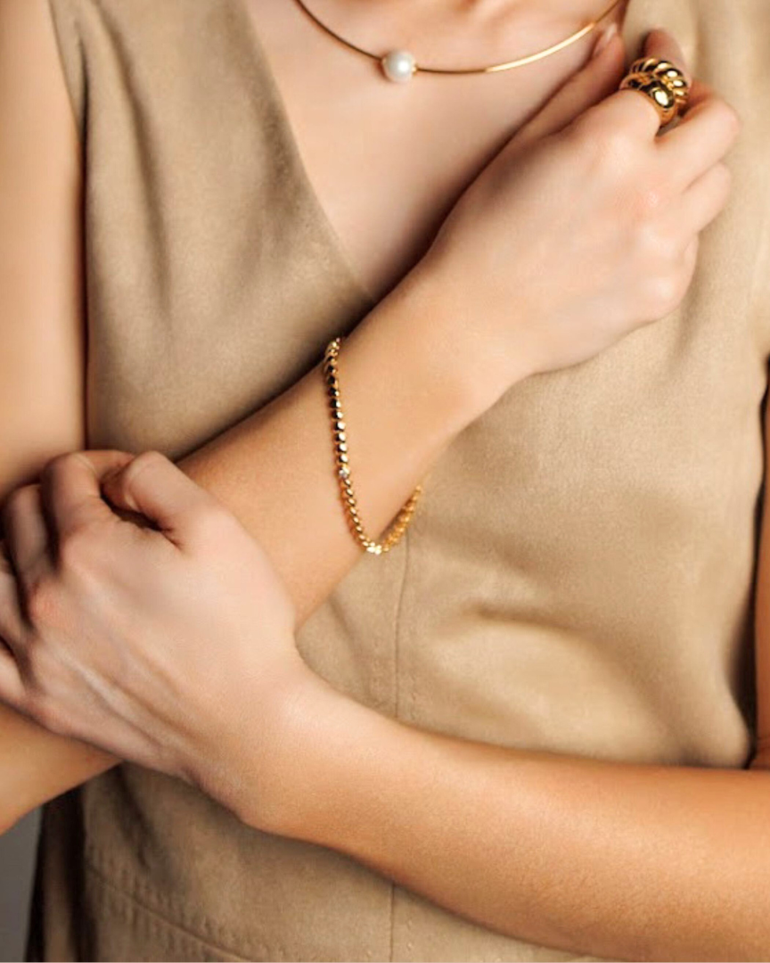 The Love Bracelet for a chic wrist look.