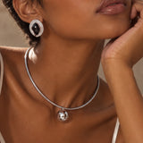 Casie Necklace | Silver