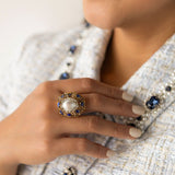 Nero Orb Cocktail Ring