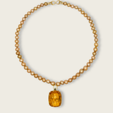 Helena Citrine Pendant Necklace