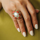 Nero Orb Cocktail Ring