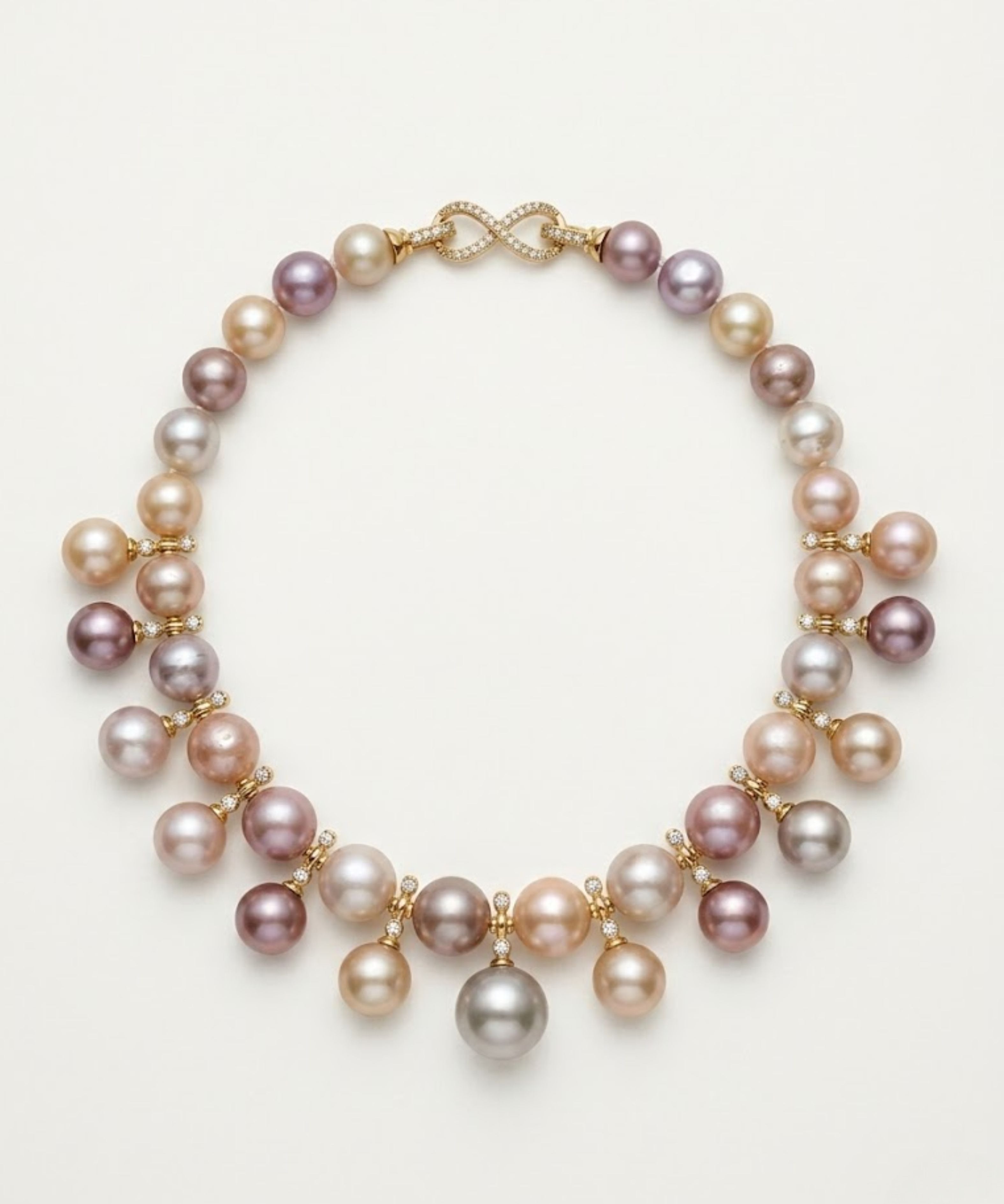 Celestine Double Strand Necklace