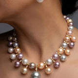 Celestine Double Strand Necklace