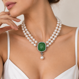 Aurelia Green Empress Necklace