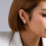 Asa Tiger Pearl Earrings