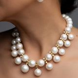 Celestine Double Strand Necklace