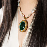 Verde Emerald Catseye Necklace