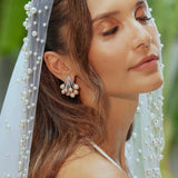 Moonlit Pearl Cascade Earrings