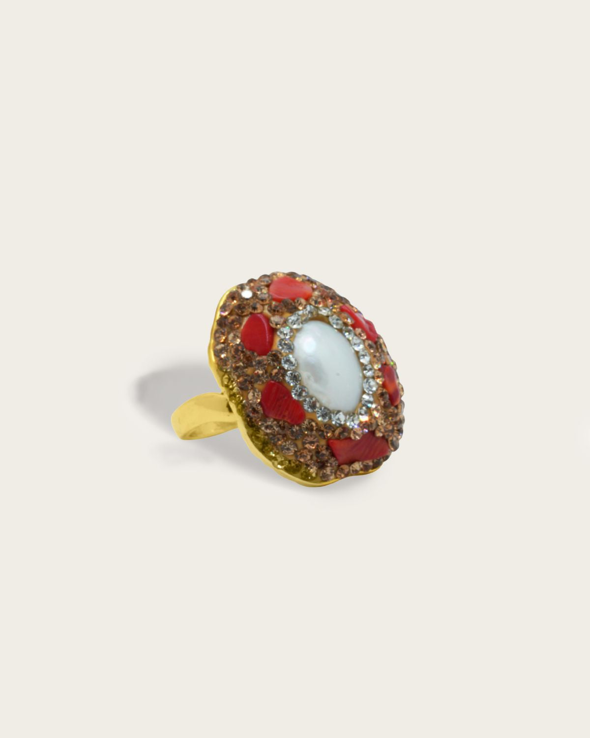 Nero Orb Cocktail Ring