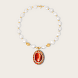 Solana Scarlet Catseye Necklace