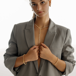Bold styling with the Andra Bracelet, highlighting its sparkling octagonal zirconia stones.