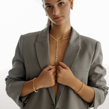 Bold styling with the Andra Bracelet, highlighting its sparkling octagonal zirconia stones.