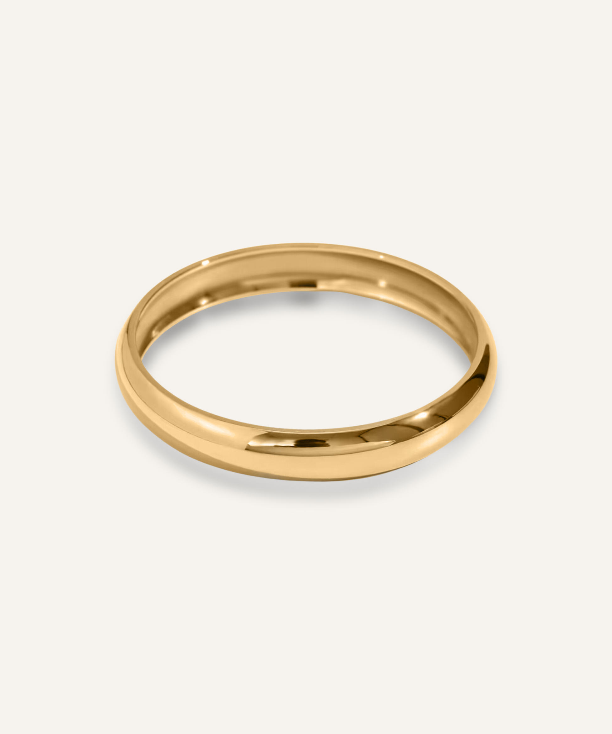 18k gold-coated Indie Cuff bangle displayed on a clean background.