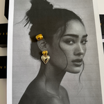 Sadie Earrings styled with a casual outfit for everyday elegance.