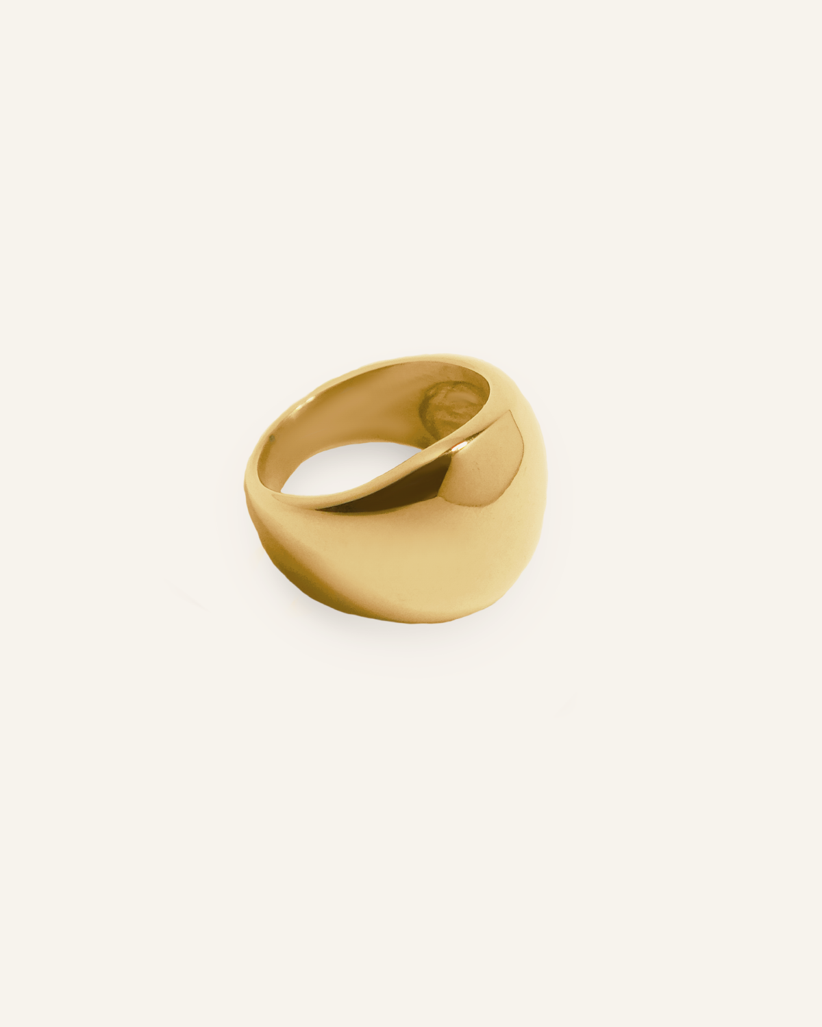 Diana Ring product image featuring bold, wide gold band design.